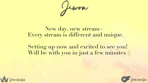 Jiwon online show from December 23, 7:38 am