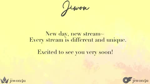 Jiwon online show from November 16, 7:36 pm