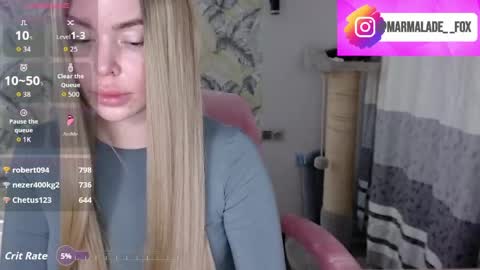 Marmalade Fox online show from April 4, 3:33 pm