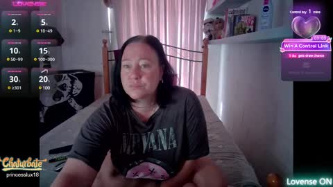 Snapshot of princesslux18 chatting on February 7, 8:22 am Lux Alot Luxi online show from February 7, 8:22 am
