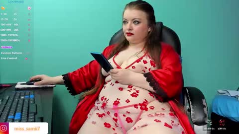 Snapshot of queensami7 chatting on February 9, 9:37 am Samantha online show from February 9, 9:37 am