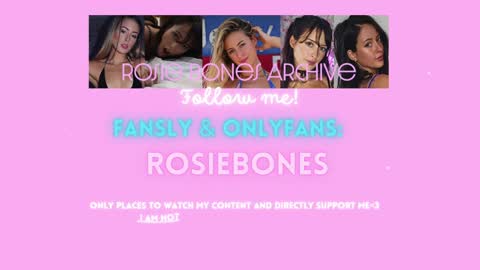 Snapshot of rosiebones chatting on January 6, 12:37 am Rosie Bones online show from January 6, 12:37 am