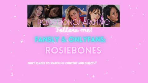 Snapshot of rosiebones chatting on January 27, 7:56 pm Rosie Bones online show from January 27, 7:56 pm
