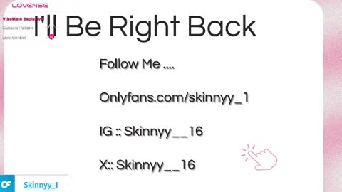 Skinnyy   online show from April 11, 6:08 am