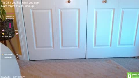 Skylar online show from September 12, 1:07 pm