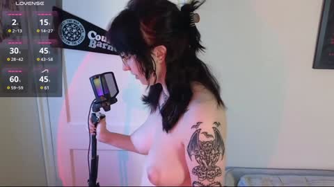 Snapshot of violetwinter666 chatting on January 26, 4:30 pm Violet Winter  indie sleaze goth girl next door online show from January 26, 4:30 pm