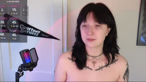 Snapshot of violetwinter666 chatting on December 19, 3:08 pm Violet Winter  indie sleaze goth girl next door online show from December 19, 3:08 pm