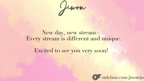 J i w o n   online show from July 10, 9:59 pm