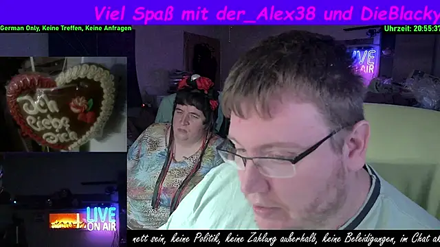 der alex38 online show from October 12, 6:54 pm