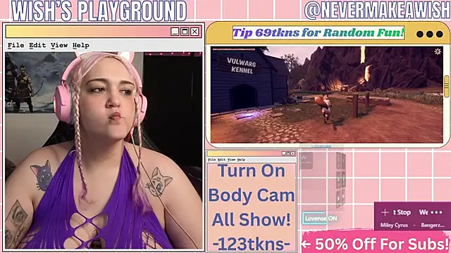 nevermakeawish online show from April 10, 9:26 am