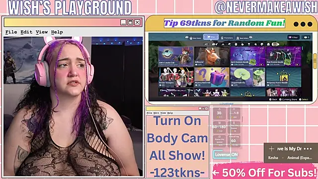 nevermakeawish online show from April 14, 9:31 am