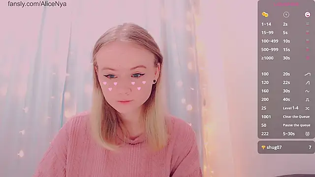 AliceNya cute online show from January 11, 7:24 am