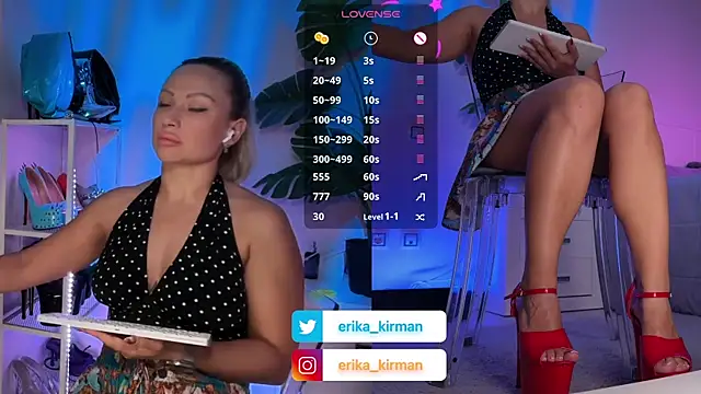Erika Kirman online show from June 26, 11:00 am
