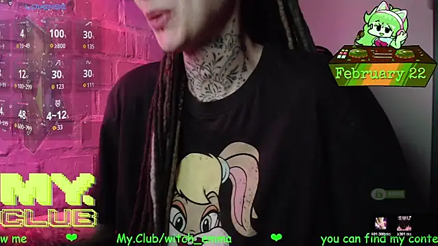 Witch Emma online show from February 22, 7:42 am